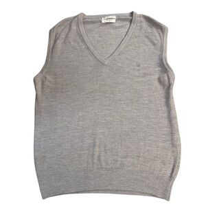 CHRISTIAN DIOR MONSIEUR Gray V-Neck Sweater‎ Vest – Size L
